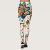 Bright Boho Design Leggings (Rückseite)
