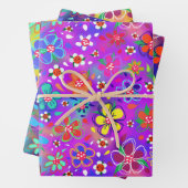Bright Boho Doodle Blume Variation Geschenkpapier Set (Beispiel)