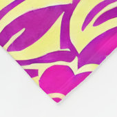 Bright Boho Floral Swirl Wasserfarbe Fleecedecke (Ecke)