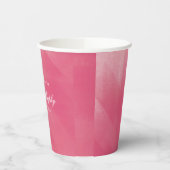 Bright Boho Ombre Brautparty Pappbecher (Links)