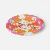 Bright Boho Pappteller (Schrägansicht)