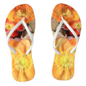 Bright Boho Poppy Floral Badesandalen (Fußbett)