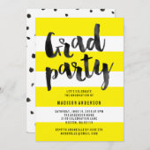 Bright & Bold | Abschluss Einladung (Vorne/Hinten)