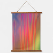 Bright Bold Abstrakt Art Wandteppich Mit Holzrahmen (Vorderseite)