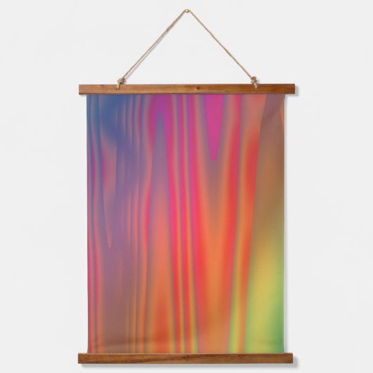 Bright Bold Abstrakt Art Wandteppich Mit Holzrahmen (Vorderseite)