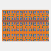 BRIGHT BOLD BUDDING BLUME FORMS Wrapping Paper Geschenkpapier Set (Vorderseite 3)