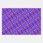 BRIGHT BOLD BUDDING BLUME FORMS Wrapping Paper Geschenkpapier Set (Vorderseite 2)