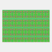 BRIGHT BOLD BUDDING BLUME FORMS Wrapping Paper Geschenkpapier Set (Vorderseite)