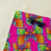 Bright Bold Bunte Butterfly Strandtuch (Beispiel)