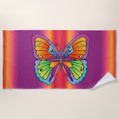 Bright Bold Bunte Butterfly Strandtuch (Vorderseite)