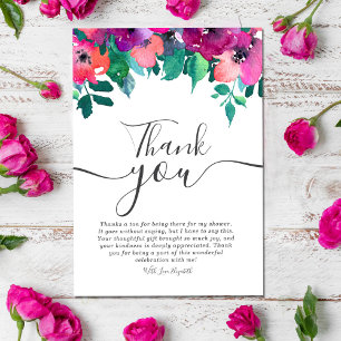 Bright & Bold Colorful Florals Brautparty vielen D Einladung