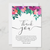 Bright & Bold Colorful Florals Brautparty vielen D Einladung (Vorderseite)