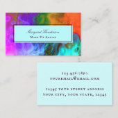 Bright Bold farbenfrohe Creative Make Up Artist Bu Visitenkarte (Vorne/Hinten)