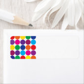 Bright Bold farbenfrohe Regenbogenkreise Polka Dot (Insitu)