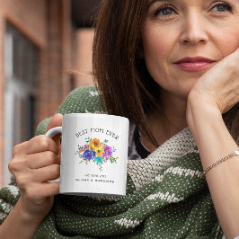 Bright & Bold Floral 'Best Mama Ever' Kaffeetasse