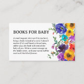 Bright & Bold Floral Books für Baby Begleitkarte (Vorderseite)
