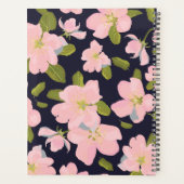 Bright Bold Floral Pattern Jahr Planer (Rückseite)