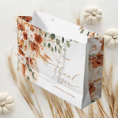 Bright Bold Floral Wedding Danke Große Geschenktüte