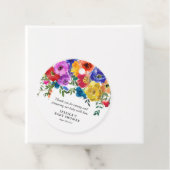 Bright & Bold Florals Baby Dusche Danke Geschenkanhänger (Beispiel)