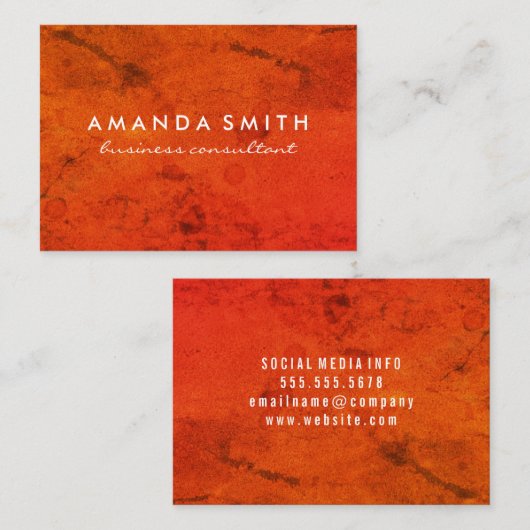 Bright Bold Grunge Visitenkarte (Vorne/Hinten)