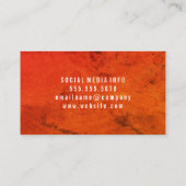 Bright Bold Grunge Visitenkarte (Rückseite)