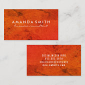 Bright Bold Grunge Visitenkarte (Vorne/Hinten)