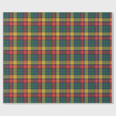 Bright Bold Kariert Clan Buchanan Tartan Geschenkpapier (Flach)