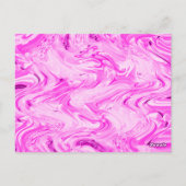 Bright Bold Modern Pink Happy Birthday Postkarte (Rückseite)