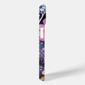 Bright Bold Pink Floral Watercolor Boho Case-Mate iPhone Hülle (Rückseite / Rechts)