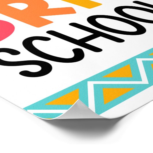 Bright & Bold School Year Starter Poster (Ecke)