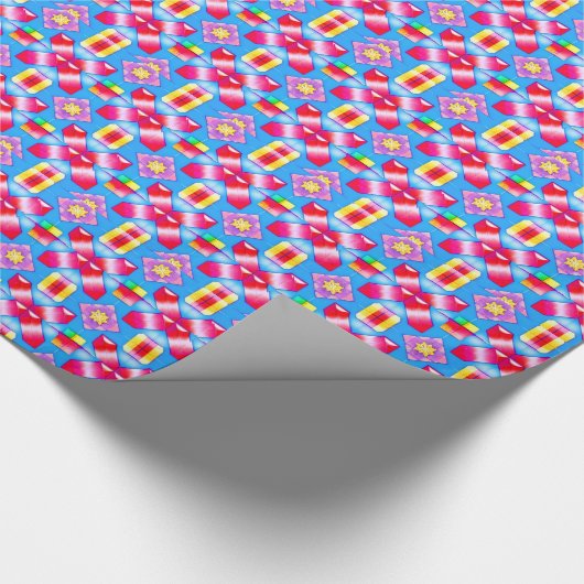 ~ Bright Bold Shades ~ 3D ~ Geschenkpapier (Ecke)