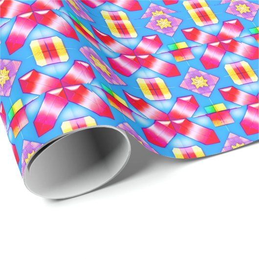 ~ Bright Bold Shades ~ 3D ~ Geschenkpapier (Rolleneckpunkt)