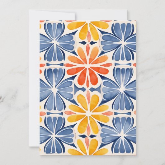 Bright & Bold Summer Wedding Colors Wedding Einladung (Rückseite)