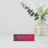 Bright Bold Textur Mini Visitenkarte (Stehend Vorderseite)