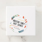 Bright Botanicals Baby Dusche Geschenkanhänger (Beispiel)