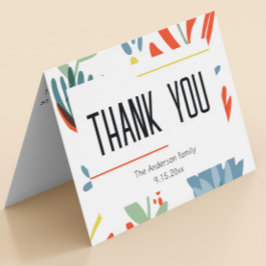 Bright Botanicals Baby Dusche Vielen Dank Dankeskarte