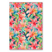 Bright Botanicals Floral Wedding Tischnummer (Rückseite)