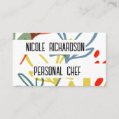 Bright Botanicals Moderne Einzigartig Visitenkarte (Vorderseite)