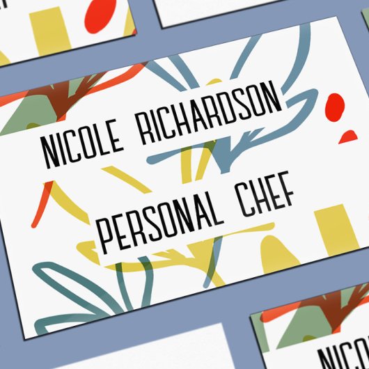 Bright Botanicals Moderne Einzigartig Visitenkarte