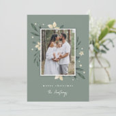 Bright Boughs | Botanisches Weihnachtsfest - Foto Feiertagskarte (Stehend Vorderseite)