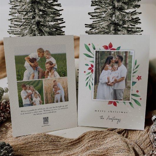 Bright Boughs | Botanisches Weihnachtsfest - Foto Feiertagskarte