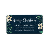 Bright Boughs | Rücksendeadresse für Feiertagen Adressaufkleber (Vorne)