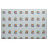 Bright Bouquet Hübsche Blume auf Stem Butterfliege Stoff (Fat Quarter (45,7 x 55,9 cm))