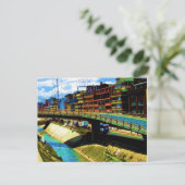 Bright Buildings in Bogota Postkarte (Stehend Vorderseite)