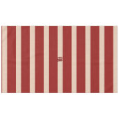 Bright Burgundy Red Stripes Tischdecke (Vorderseite (Horizontal))