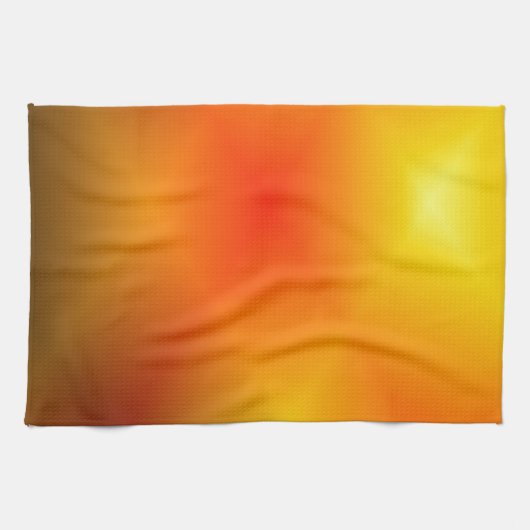 Bright Burnt Orange Geschirrtuch (Horizontal)