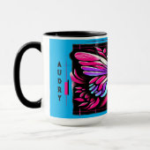 "Bright Butterfly" - Anpassbare Tasse (Links)
