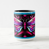 "Bright Butterfly" - Anpassbare Tasse (Zentrum)
