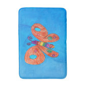 Bright Butterfly Badematte (Vorderseite Vertikal)