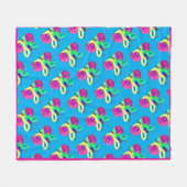 Bright Butterfly Fleecedecke (Vorderseite (Horizontal))